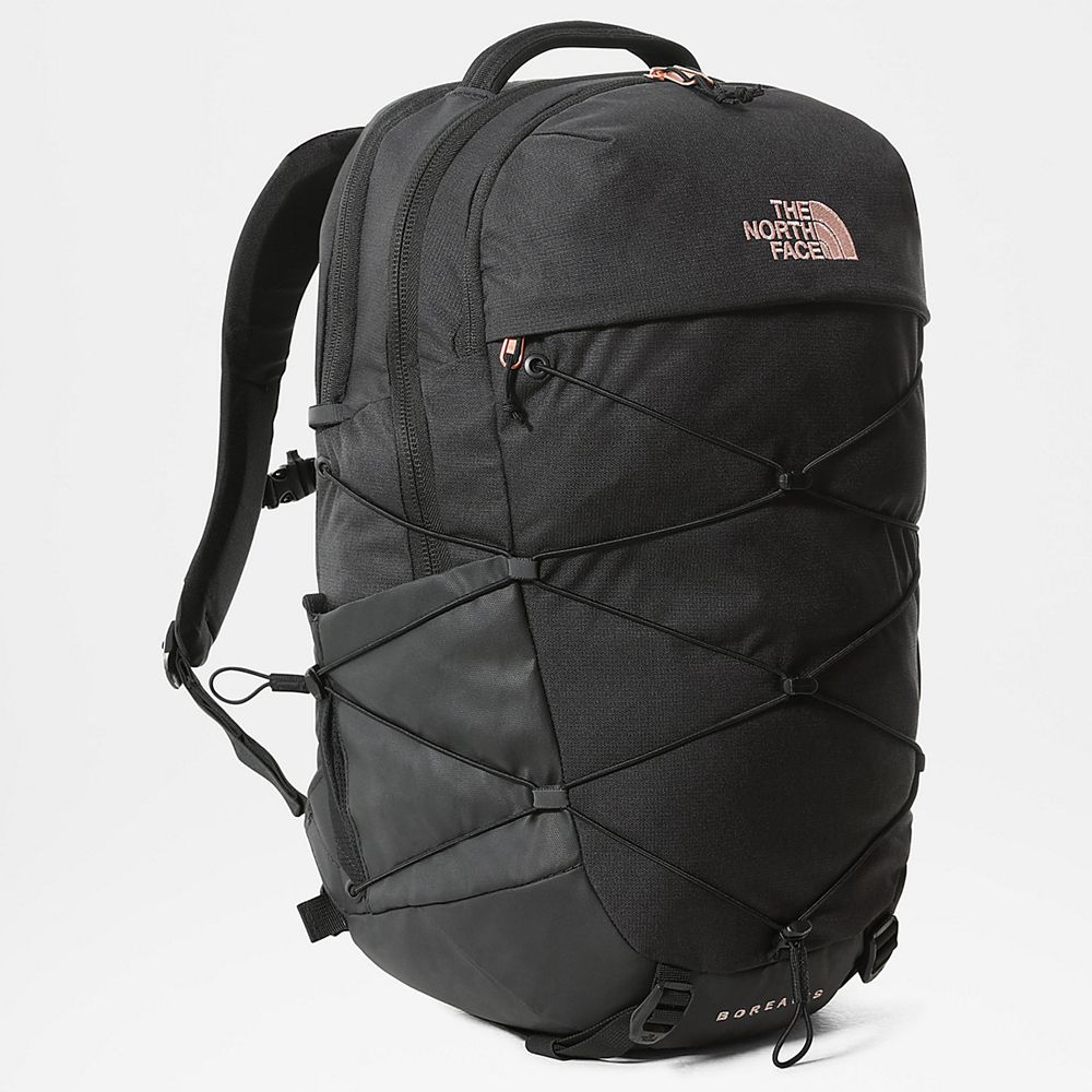 The North Face Backpacks Womens Australia - The North Face Borealis Black / Coral Metallic (HGY-7042